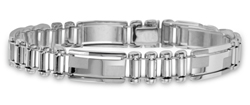 Men's 14K White Gold Designer Bracelet 10.70mm - SKU:113-11