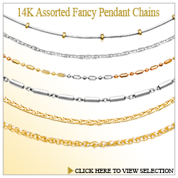 Assorted 14K Fancy Pendant Chains