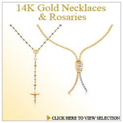 14K Gold Necklaces & Rosaries