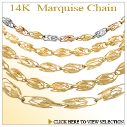 14K Marquise Chain