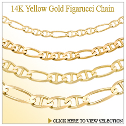 14K Yellow Gold Figarucci Chain