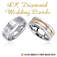 18K Diamond Wedding Bands