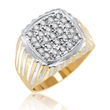 Men's 14K Yellow Gold Diamond Ring 0.77ct.  - SKU:341-35
