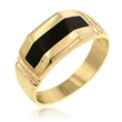 Men's 14K Yellow Gold Onyx Ring   - SKU:68-31
