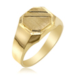 Men's 14K Yellow Gold Signet Ring  - SKU:71-41