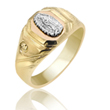 Children's 14K Yellow Gold Virgin Guadalupe Ring  - SKU:73-03
