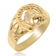 Children's 14k Gold Horse Shoe Ring  - SKU:74-18