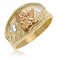 Ladies Angel Ring in 14K Tri-color Gold - SKU:75-13