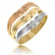 Ladies Ring in 14K Tri-color Gold - SKU:'75-19