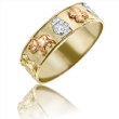 Ladies "Good Luck" Ring in 14K Tri-color Gold - SKU:75-26