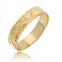 Ladies "Hearts" Ring in 14K Yellow Gold  - SKU:75-42