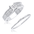 Ladies 14K White Gold Two Piece Diamond Ring 0.35ct. - SKU:D11-06