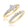 Ladies 14K Yellow Gold Two Piece Diamond Ring 0.50ct.  - SKU:D11-08