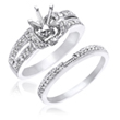 Ladies 14K White Gold Two Piece Diamond Ring 0.40ct. - SKU:D13-03