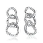Ladies 14k White Gold Diamond Earrings 1.37 ct. - SKU:D14-02