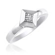 Ladies 14k White Gold Diamond Ring 0.08 ct. - SKU:D2-12