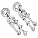 Ladies 14k White Gold Diamond Earrings 1.03 ct.  - SKU:D20-11
