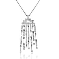 14K White Gold Diamond Necklace 1.23 Ct.  - SKU:D21-05