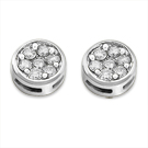 Ladies 14k White Gold Diamond Earrings 0.70 ct.  - SKU:D27-13