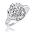 Ladies 14K White Gold Diamond Ring 0.53 ct. - SKU:D03-11