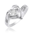 Ladies 14K White Gold Diamond Ring 0.20 ct. - SKU:D03-03