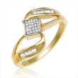 Ladies 14K Yellow Gold Diamond Ring 0.25 ct. - SKU:D04-02