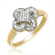 Ladies 14K Yellow Gold Diamond Ring 0.25ct. - SKU:D04-04