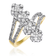 Ladies 14K Yellow Gold Diamond Ring 0.90ct.  - SKU:D05-10