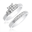Ladies 14K White Gold Two Piece Diamond Ring 0.65ct. - SKU:D05-14