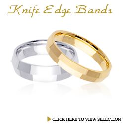 Knife Edge Wedding Bands