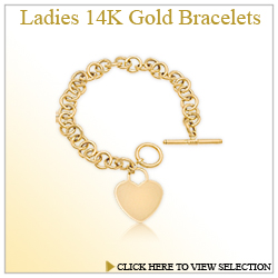 Ladies 14K Gold Bracelets