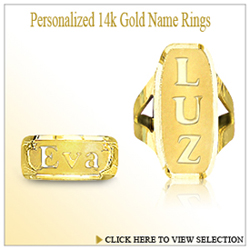 Personalized Name Rings