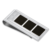 Stainless Steel Money Clip with Carbon Fiber Accents - SKU:OK-SMK13
