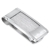 Stainless Steel Money Clip with Cable Wire Accents - SKU:OK-SMK23