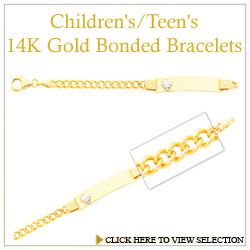 Children's/Teen's 14K Gold Bonded Bracelets