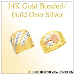 14K Gold Bonded / 14K Gold Over Silver Jewelry