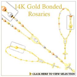 14K Gold Bonded / 14K Gold Over Silver Rosaries