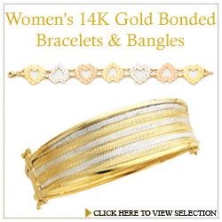 Women's 14K Gold Bonded Bracelets & Bangles