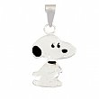 Snoopy Pendant in Pure .925 Sterling Silver Suitable for Children & Adults - SKU: OKNE-011P
