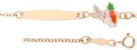 Bugs Bunny Bracelet in 14K Yellow Gold - SKU:OKWB17-24