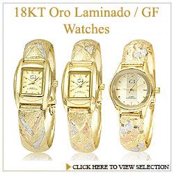 18KT Oro Laminado / 18KT Gold Filled Watches